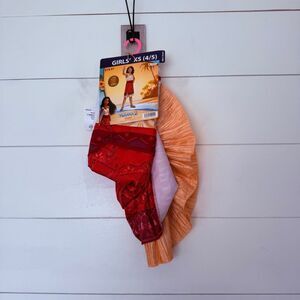 Disney Girls XS Moana Costume Halloween Dress Up New